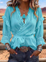 Vintage Art Patchwork Comfortable Summer Fabrics Casual Shirt