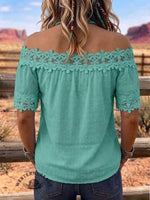 Women's Lace Short Sleeved Summer Top
