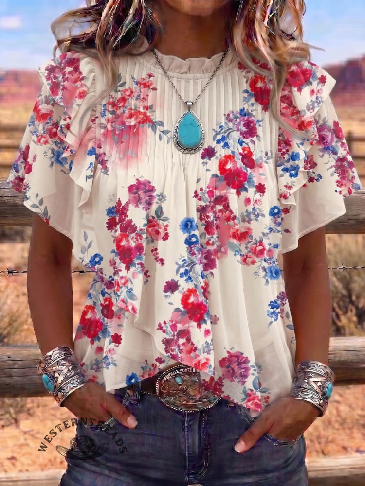 Vintage Art Comfortable Summer Fabrics Casual Shirt