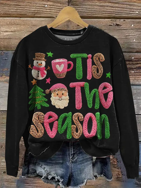 Tis The Season Art Print Casual Sweatshirt