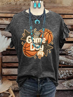 Vintage Elegant Soft Western Cotton T-shirt Top