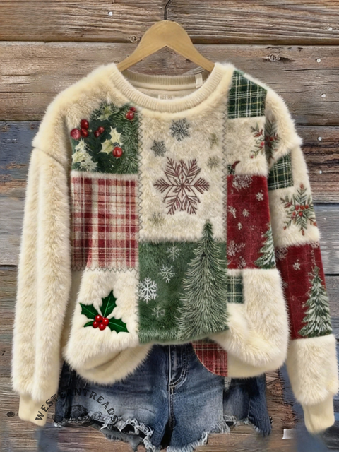 Christmas Fall/Winter Warm Plush Sweatshirt