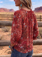 Vintage Art Print Summer Fabrics Casual Shirt