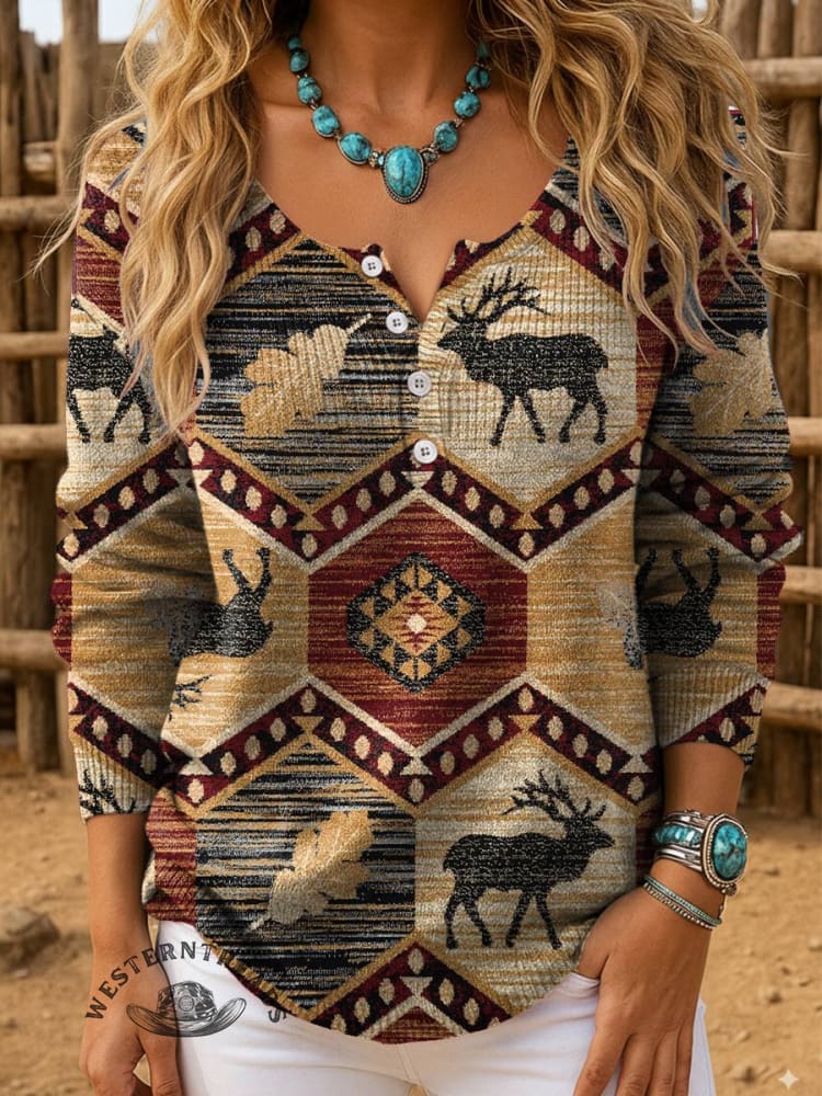 Christmas Print Casual Long Sleeve Zip Sweatshirt