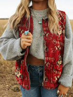 Vintage Quilted Western Vest