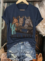 WILD WEST Print T-shirt