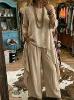 Vintage Flower Art Print Casual Suit