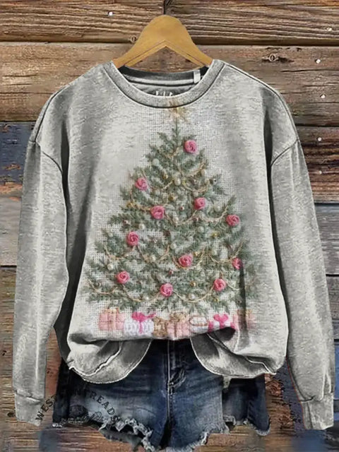 Christmas Art Print Casual Sweatshirt