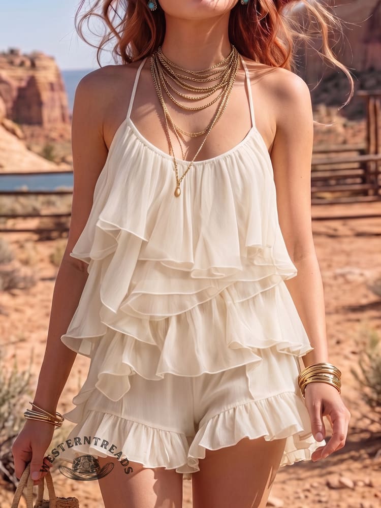 Women's Solid Color Chiffon Suit