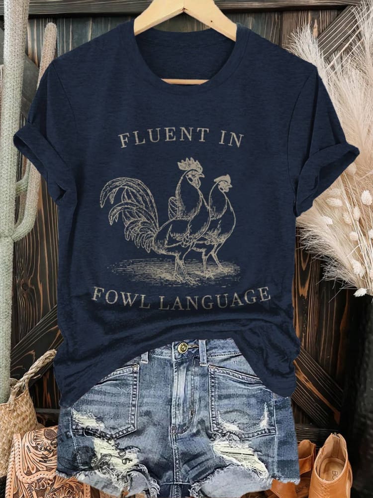 Chicken Print T-shirt