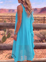 Vintage Art Comfortable Summer Fabrics Dress