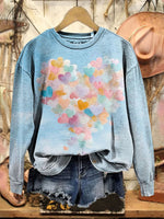 Vintage Heart Art Print Sweatshirt