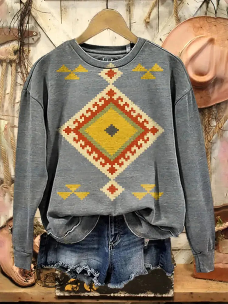 Vintage Art Print Sweatshirt