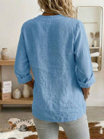 Women's Casual Bow V-neck Shirt