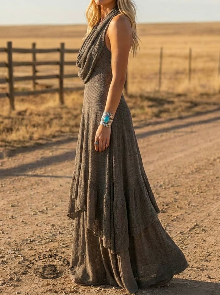 Women's Casual Sleeveless Knitted Dress