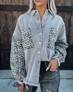 Women's Vintage Western Design Cotton and Linen Shirt