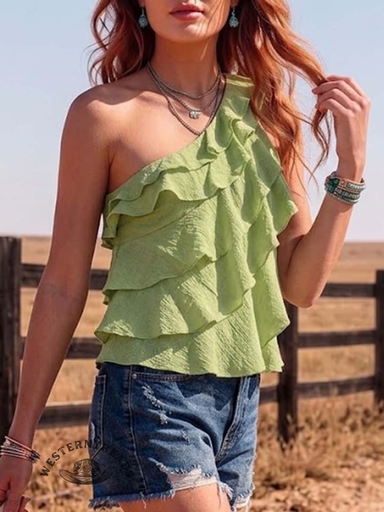 Casual Top In A Comfortable Vintage Style Summer Fabric