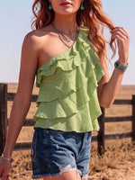 Casual Top In A Comfortable Vintage Style Summer Fabric