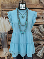 Retro Art Design Chiffon Ruffle Sleeveless Top