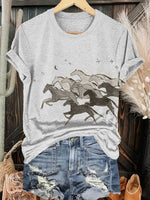 Horse Art Print T-shirt
