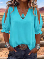 Vintage Art Comfortable Summer Fabrics Casual Shirt