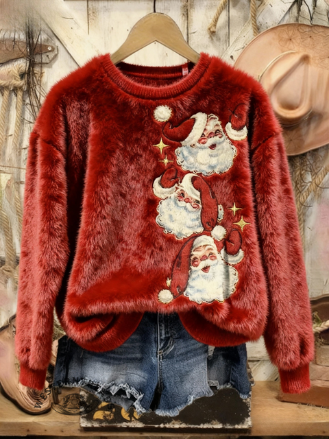 Christmas Fall/Winter Warm Plush Sweatshirt