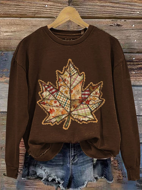 Retro Casual Cotton Sweatshirt