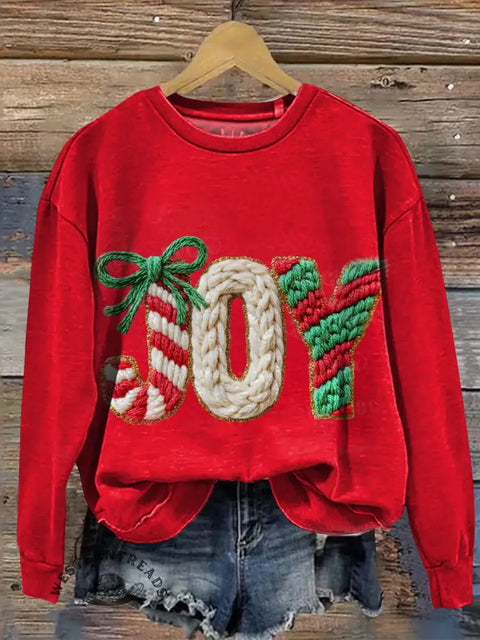 Christmas Art Print Casual Sweatshirt