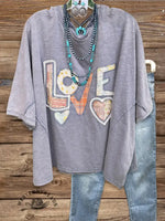 Vintage Elegant Soft Western Valentine's Day Cotton T-shirt Top